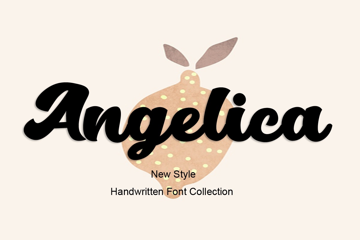Angelica font preview image #4